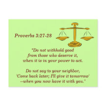 Proverbs 3:27-28 Bible Verse-minneskort