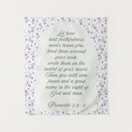 Proverbs 3:3–4 Floral Scripture 