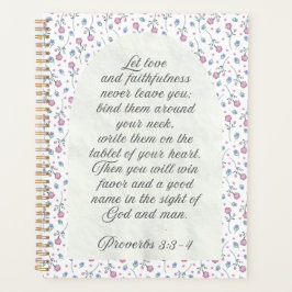 Proverbs 3:3–4 Floral Scripture 