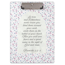 Proverbs 3:3–4 Floral Scripture 