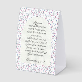 Proverbs 3:3–4 Floral Scripture 