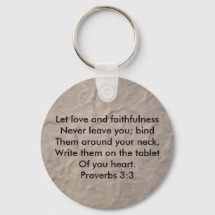 Proverbs 3:3 nyckelring