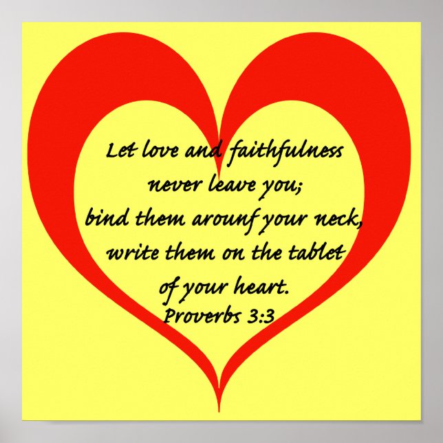 Proverbs 3:3 poster (Framsidan)