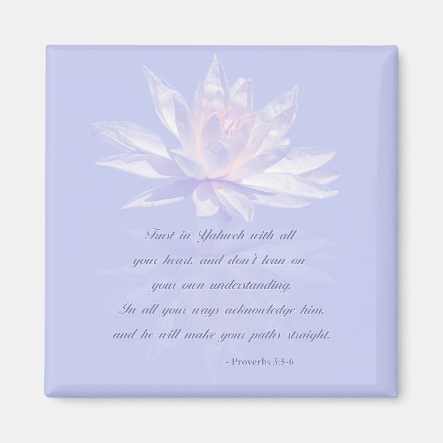 Proverbs 3:5-6 | Bibelverse Magnet (Framsidan)