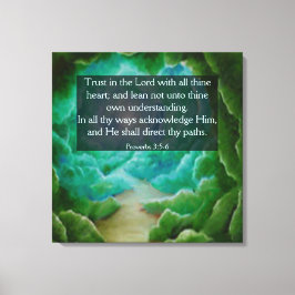 Proverbs 3:5-6 canvastryck