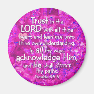 Proverbs 3:5-6 KJV Trust i Lord Magnet