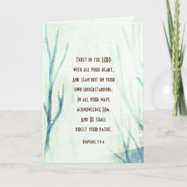 Proverbs 3:5-6 Lita på Herren med ditt hjärta Kort