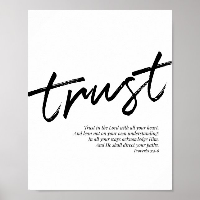 Proverbs 3:5-6 poster (Framsidan)