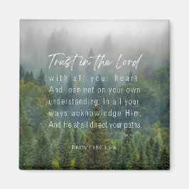Proverbs 3:5-6 Trust i Lord Magnet