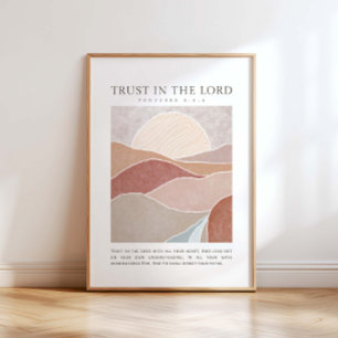 Proverbs 3:5-6 Trust i Lord Poster