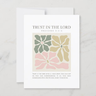 Proverbs 3:5-6 Trust i Lord Vykort
