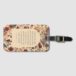 Proverbs 3:5–6 Trust in the Lord Vintage Floral Bagagebricka