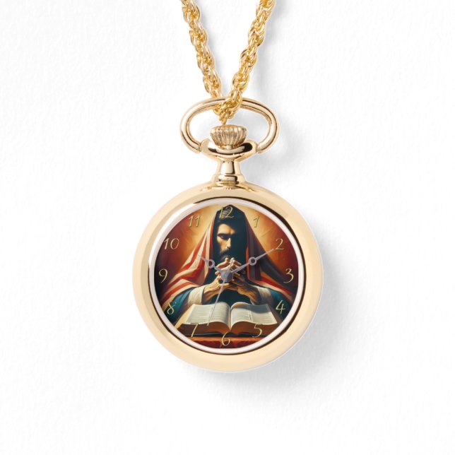 Proverbs 3:5 heliga bibel med händer armbandsur (Framsida)