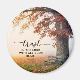 Proverbs 3:5 Lita på Herren med allt ditt hjärta Magnet