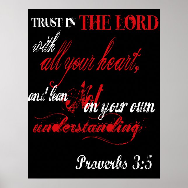 Proverbs 3:5 poster (Framsidan)