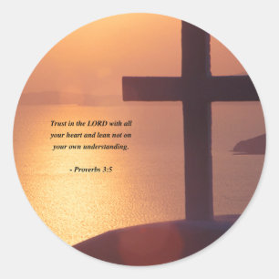PROVERBS 3:5 RUNT KLISTERMÄRKE