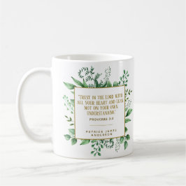 Proverbs 3:5 Trust in Lord Anpassningsbar Christia Kaffemugg