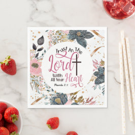 Proverbs 3:5 Trust in Lord Bible Verse Pappersservett