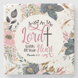 Proverbs 3:5 Trust in Lord Bible Verse Stenunderlägg