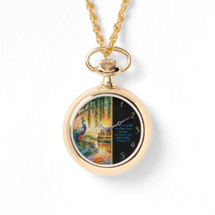 Proverbs 3:5 Vita kyrkan Armbandsur