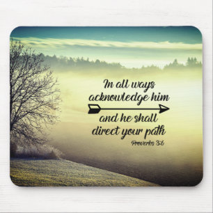 Proverbs 3:6 Han ska leda väg bible Verse Musmatta