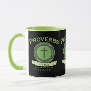 Proverbs 3:6 KJV Bible Verse Two-Tone Mugg