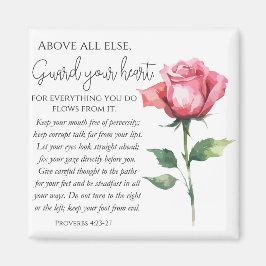 Proverbs 4:23-27 Skydda ditt hjärta Scripture Flow Magnet