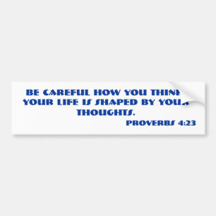 PROVERBS 4:23 Bibelversa. Bildekal