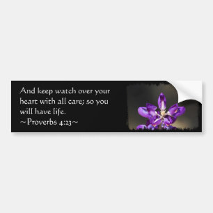 Proverbs 4:23 bildekal