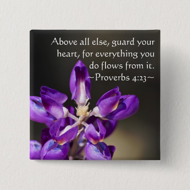 Proverbs 4:23 knapp (Framsida)