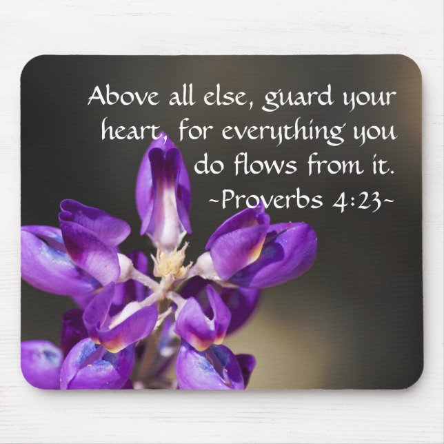 Proverbs 4:23 musmatta (Framsidan)