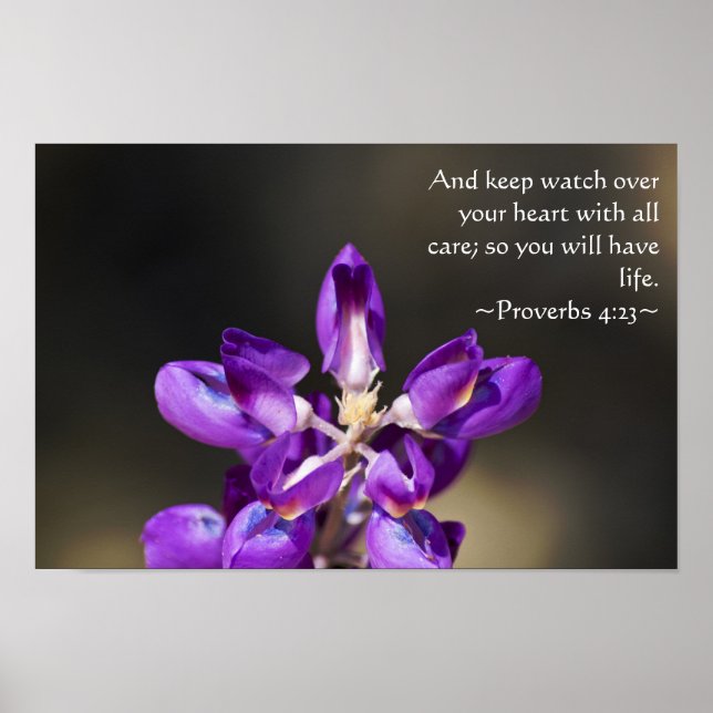Proverbs 4:23 poster (Framsidan)