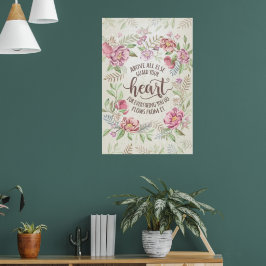 Proverbs 4:23 - Skydda ditt hjärta Poster