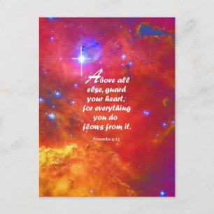 Proverbs 4:23 vykort