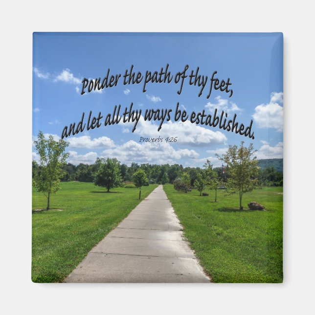 Proverbs 4:26 magnet (Framsidan)