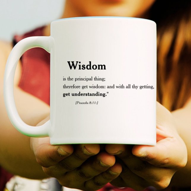 Proverbs 8:11 | 19:8 Christian Bible Scripture Kaffemugg (Skapare uppladdad)