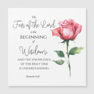 Proverbs 9:10 Rädsla för Herren Ro-blomman