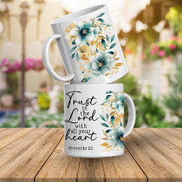 Proverbs Bible Verse Floral Coffee Mug Kaffemugg