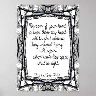 Proverbs till min Son Poster