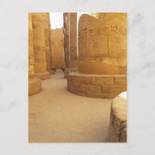 Provexemplar av Karnak. Mall av Amon-Ra, hieroglyf Vykort
