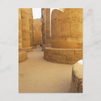 Provexemplar av Karnak. Mall av Amon-Ra, hieroglyf Vykort