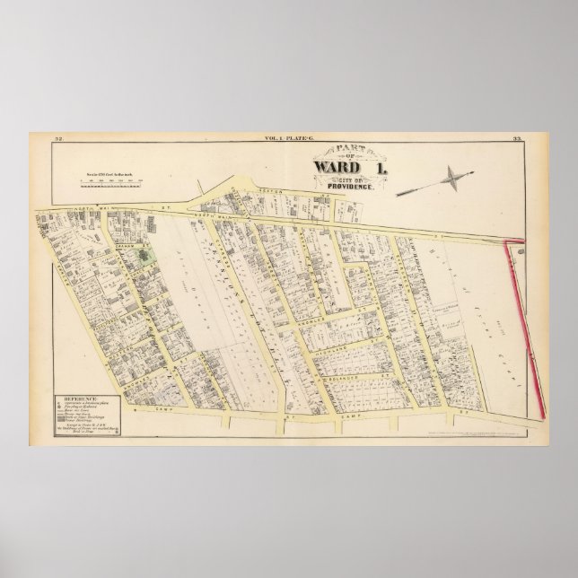 Proviant Rhode island Karta 2 Poster (Framsidan)