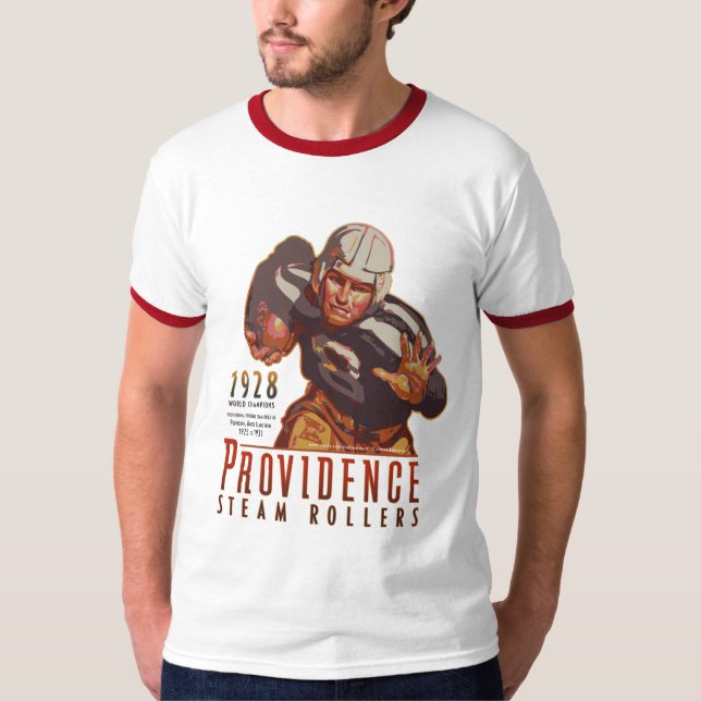 Providence ångarullar, Rhode - ö T Shirt (Framsida)