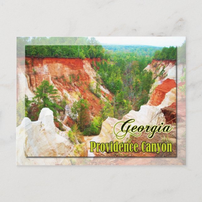 Providence Canyon State Park, Georgia Vykort (Framsida)