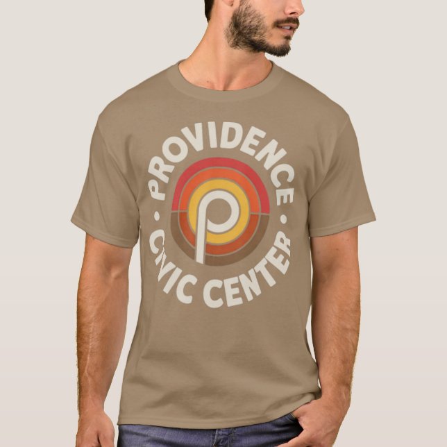 Providence Civic Center Retro 1970-talet Rhode isl T Shirt (Framsida)