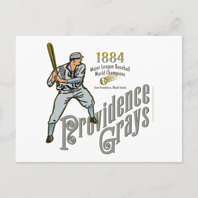 Providence Grays of Rhode island Vykort (Framsida)