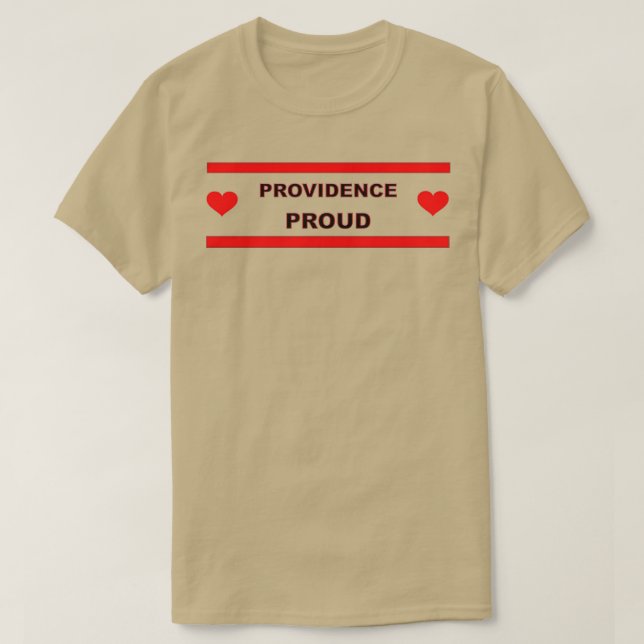 Providence Proud Rhode island Kärlek T Shirt (Design framsida)