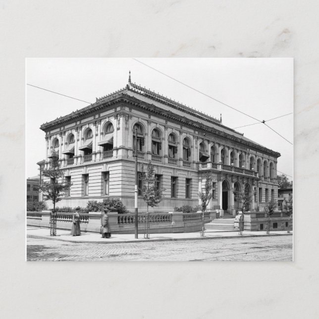 Providence Public Bibliotek, 1906 Vykort (Framsida)