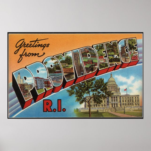 Providence, Rhode island (Byggnad med huvudstad) Poster (Framsidan)