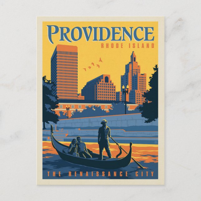 Providence, Rhode island | Renaissancens stad Vykort (Framsida)